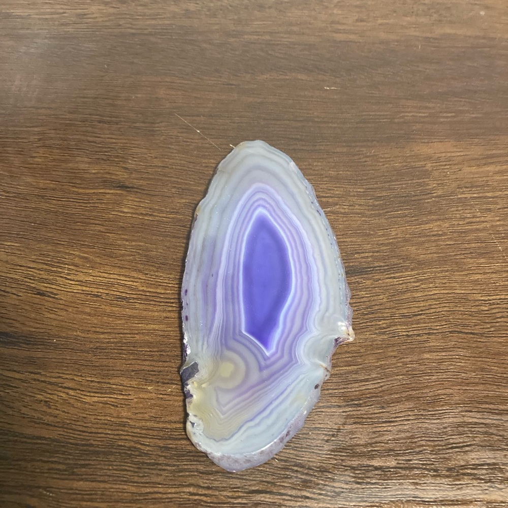Slice of amethyst geode